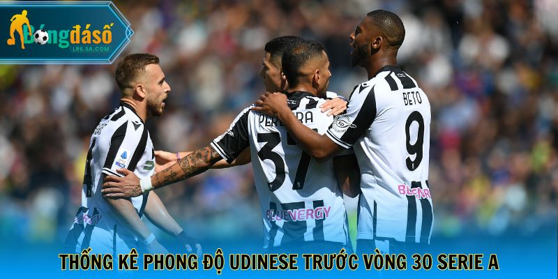 Thống kê phong độ Udinese trước vòng 30 Serie A